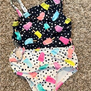 Penelope Mack Popsicle Print Kids One Piece Swimsuit